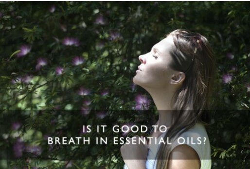 breathing in essential oils