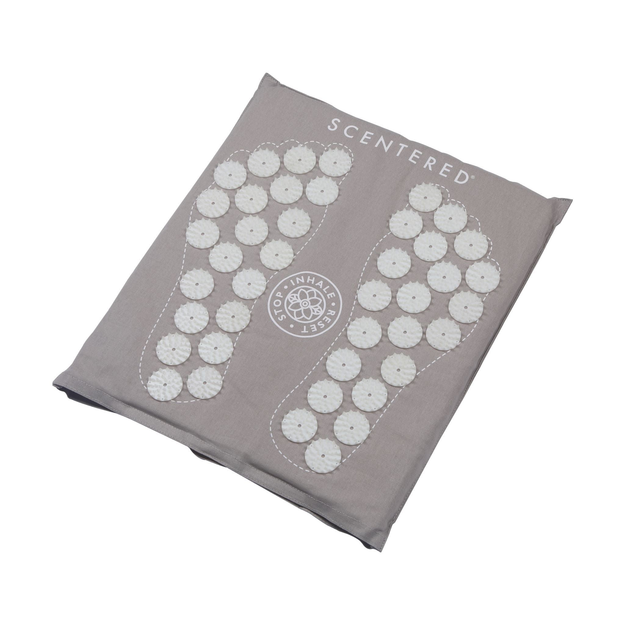 Scentered Acupressure Foot Mat helps restore balance to the body’s energy flow and promotes a sense of wellbeing to the body and mind