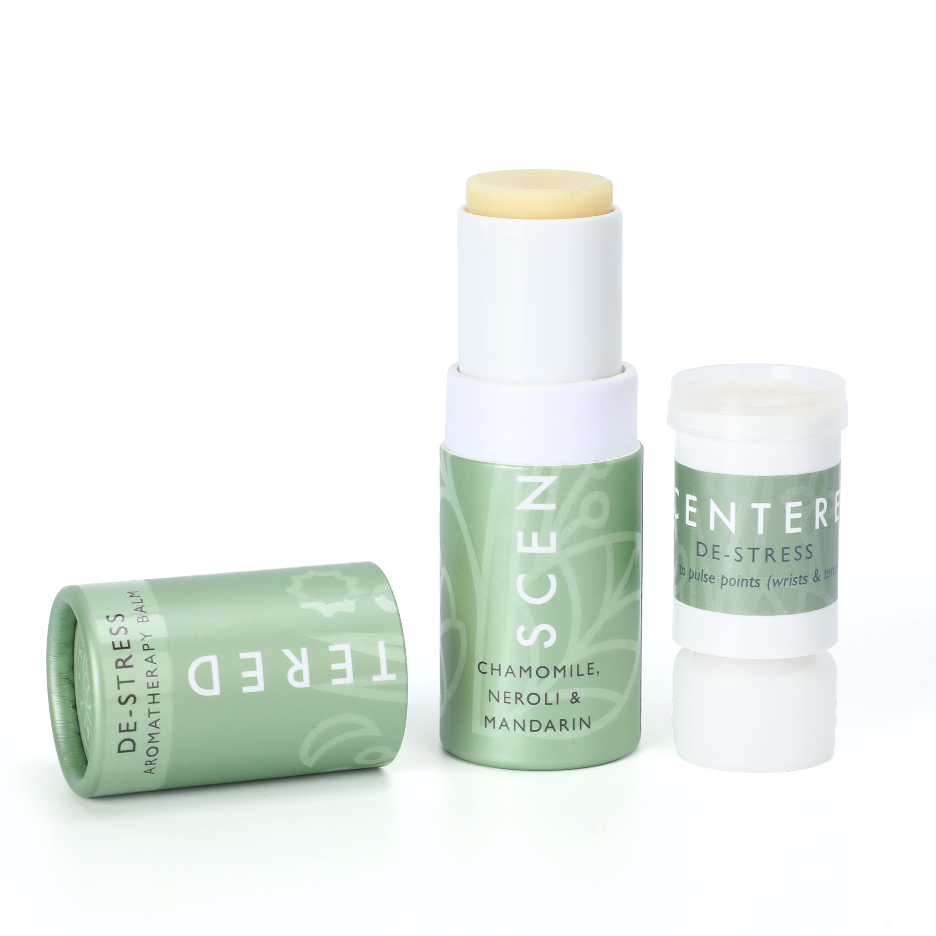 Experience the calming effects of aromatherapy with our essential oil balm.