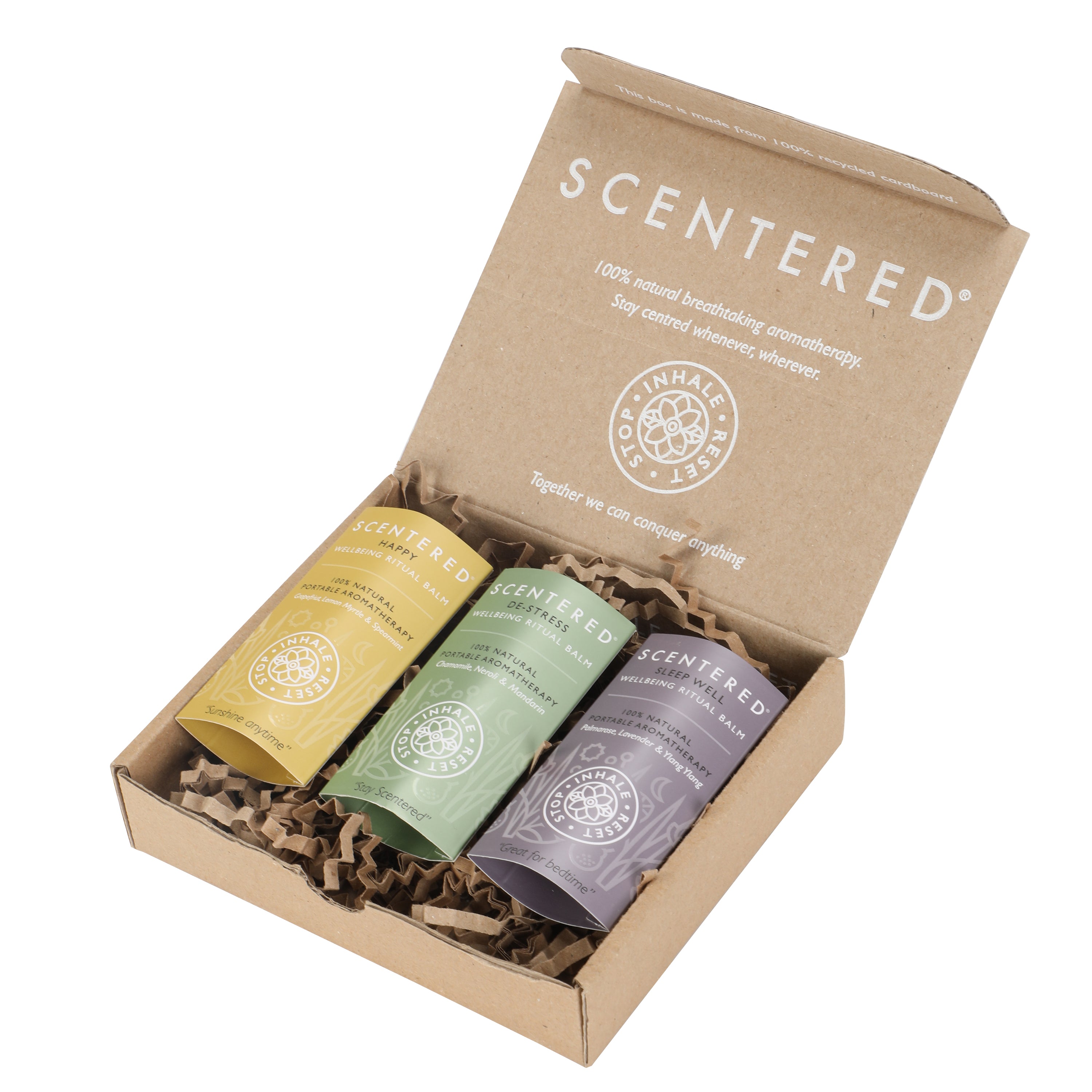 Scentered Holiday Essential Oils - Happy, De-Stress, and Sleep Well for Restful Travel