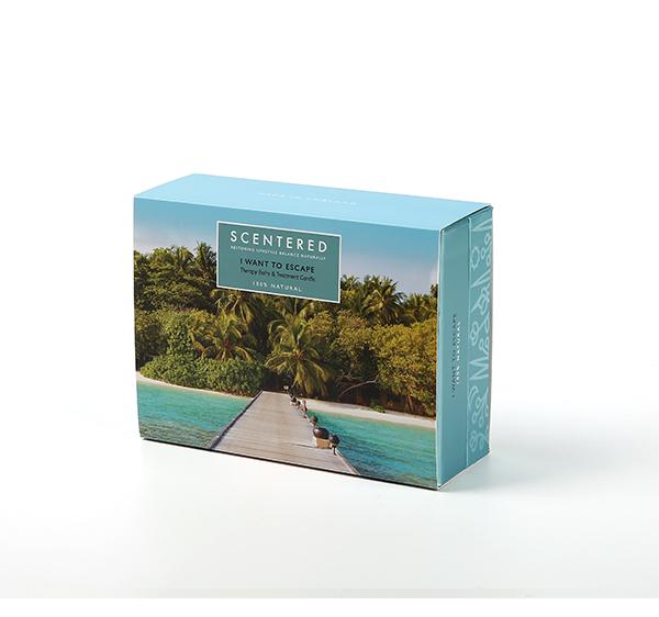 Scentered Aromatherapy Balm & Candle I Want to Escape Gift Set - Frankincense Sandalwood