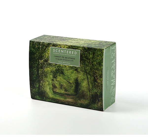 Scentered Aromatherapy Balm & Candle I Want to De Stress Gift Set - Chamomile Mandarin